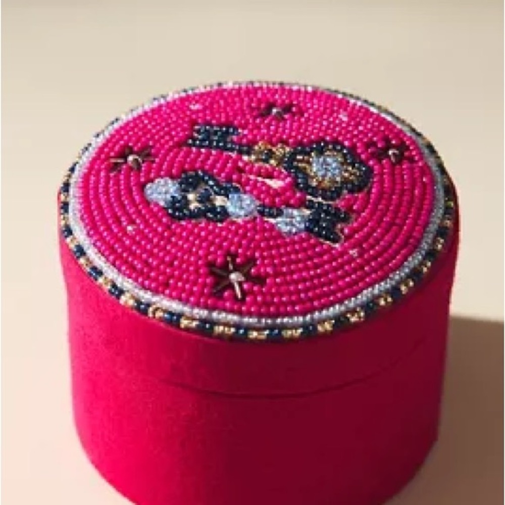 Anthropologie | FORTUNE BEADED LIDDED‎ JEWELRY BOX